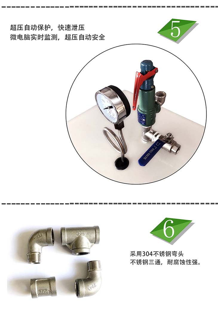 電磁加熱蒸汽鍋爐自動(dòng)保護(hù)功能